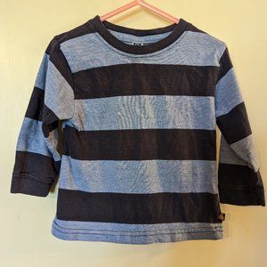 Blue Striped Long Sleeve T-shirt